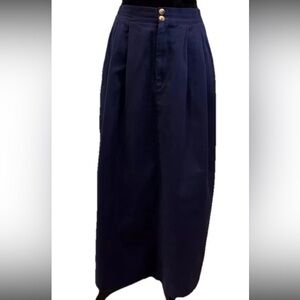 David Brooks for Mark,Fore & Strike navy maxi skirt ladies size 10 VTG 1990s